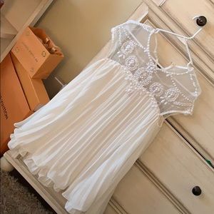 White embroidered dress